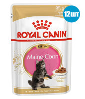 Royal Canin Kitten Maine Coon Кусочки в соусе для котят породы Мейн Кун 85 гр 12 шт