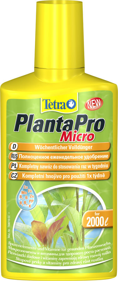 Tetra PlantaPro Micro жидкое удобрение с микроэлементами и витаминами 250 мл