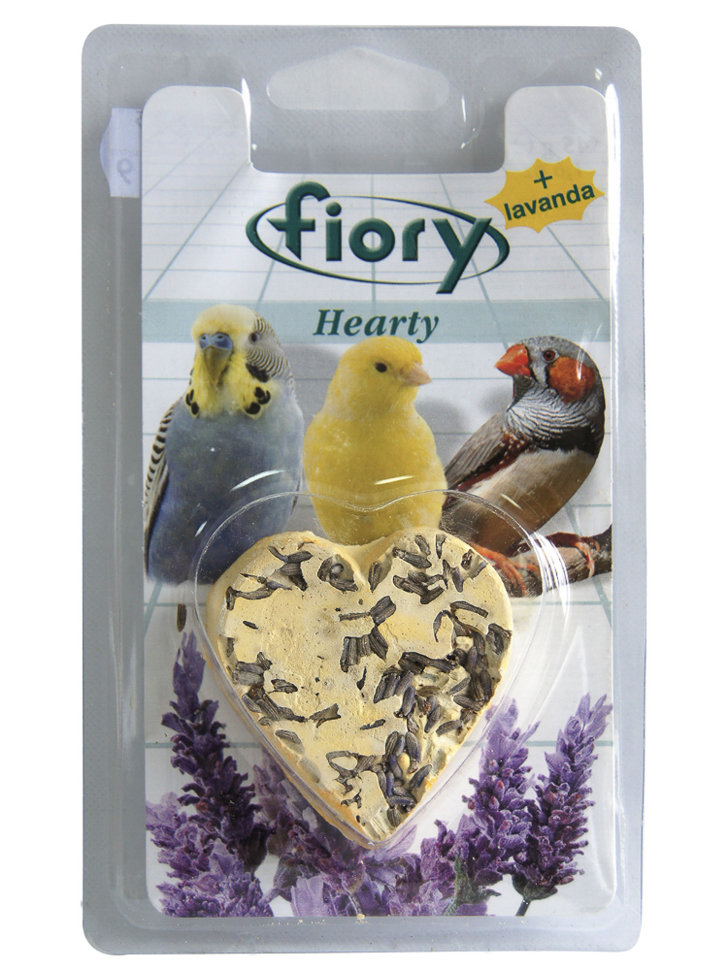 FIORY био-камень для птиц Hearty с лавандой в форме сердца