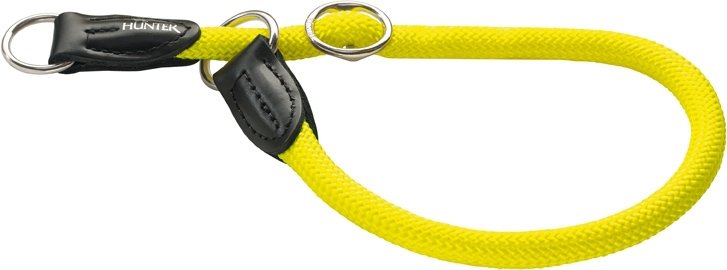Hunter ошейник-удавка для собак Freestyle Neon 60/10 нейлоновая желтый неон