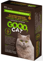 Good Cat Мультивитаминное лакомство для кошек Здоровье кожи и шерсти 90таб 