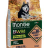 Monge Dog BWild GRAIN FREE беззерновой корм из лосося и гороха для взрослых собак всех пород 