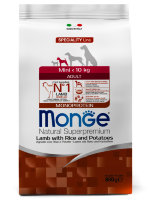 Monge Dog Speciality Mini Adult корм для взрослых собак мелких пород ягненок с рисом и картофелем