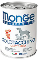 Monge Dog Monoprotein Solo консервы для собак паштет из индейки 400 гр
