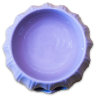 КерамикАрт миска керамическая с полосками 17х6,5см 300 мл, лиловая