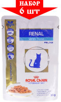Royal Canin Renal  Кусочки в соусе для кошек при лечении почек  из тунца