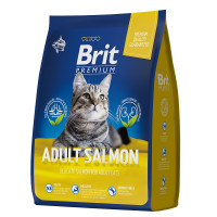 Brit Premium Adult Корм с лососем в соусе для взрослых кошек