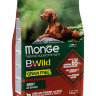 Monge Dog BWild GRAIN FREE беззерновой корм из мяса ягненка с картофелем и горохом для взрослых собак всех пород
