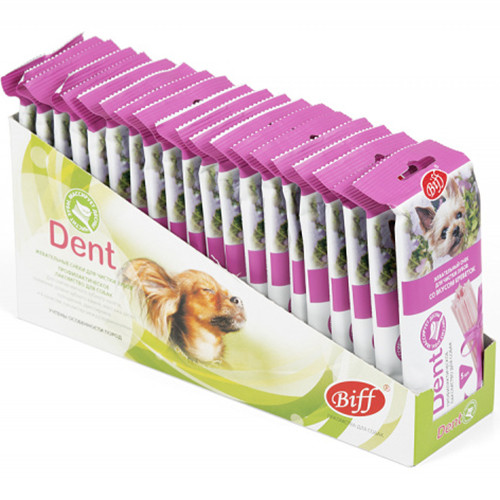 Titbit Dent Жевательный снек для чистки зубов со вкусом креветки для собак мелких пород