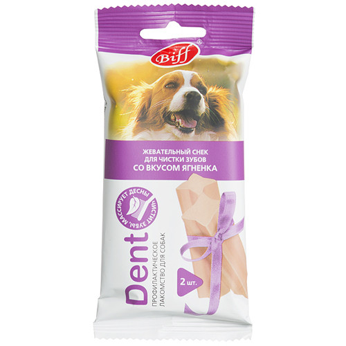 Titbit Dent Жевательный снек для чистки зубов со вкусом ягнёнка для собак средних пород