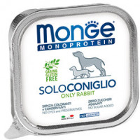 Monge Dog Monoprotein Solo консервы для собак паштет из кролика 150г