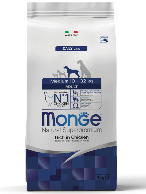 Monge Dog Medium Adult корм для взрослых собак средних пород 