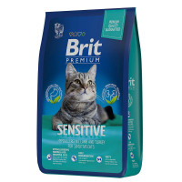Brit Premium Sensitive Корм с ягнёнком и индейкой для чувствительных кошек