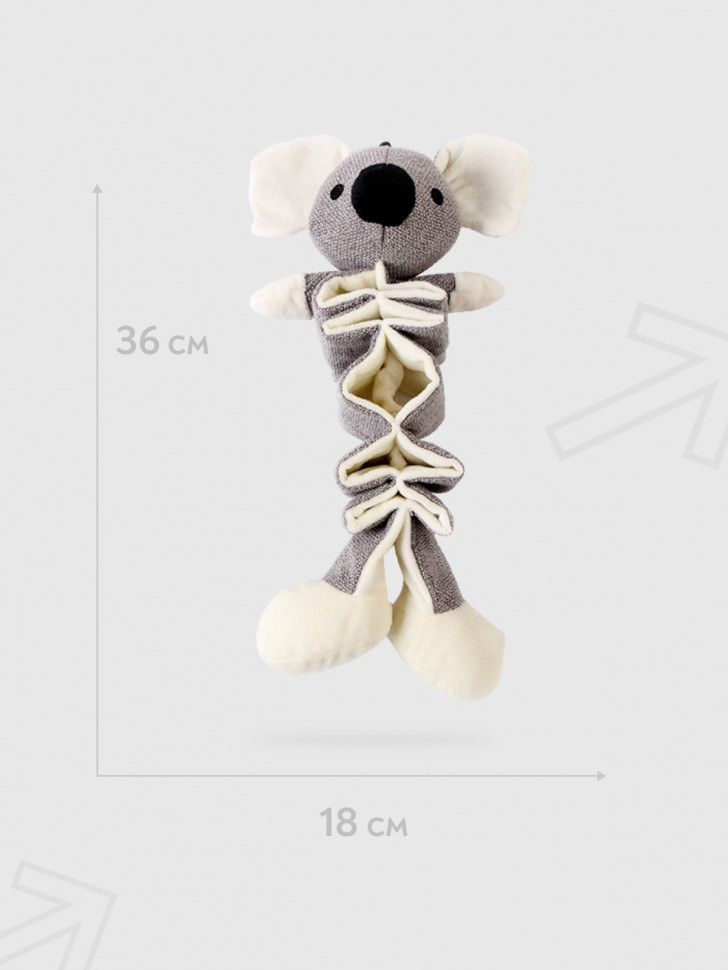 Игрушка Mr.Kranch для собак "Коала" с карманами под лакомство 36 см