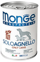 Monge Dog Monoprotein Solo консервы для собак паштет из ягненка 400г