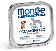 Monge Dog Monoprotein Solo консервы для собак паштет из ягненка 150г