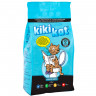 Бентонитовый наполнитель для кошачьего туалета "KikiKat" супер-белый комкующийся "Активированный уголь" 