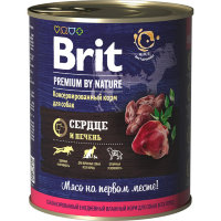 Brit Premium by Nature Сердце с печенью для собак 850 гр
