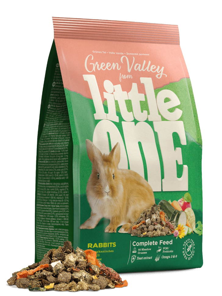 Little One Корм для кроликов Зеленая долина 750гр