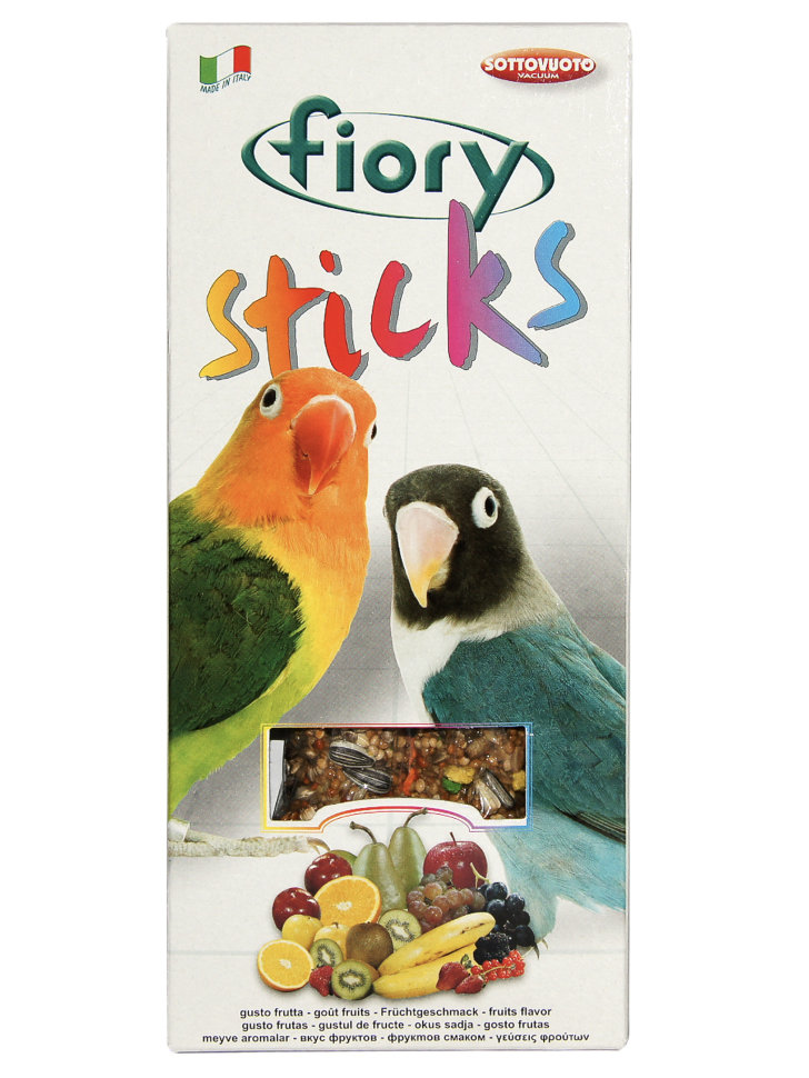 FIORY палочки для средних попугаев Sticks с фруктами 2х60 г