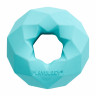 Playology жевательное кольцо-многогранник CHANNEL CHEW RING для собак средних и крупных пород с ароматом арахиса, цвет голубой