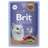 Brit Premium Jelly Кусочки в желе Ассорти из птицы для кошек 85 гр