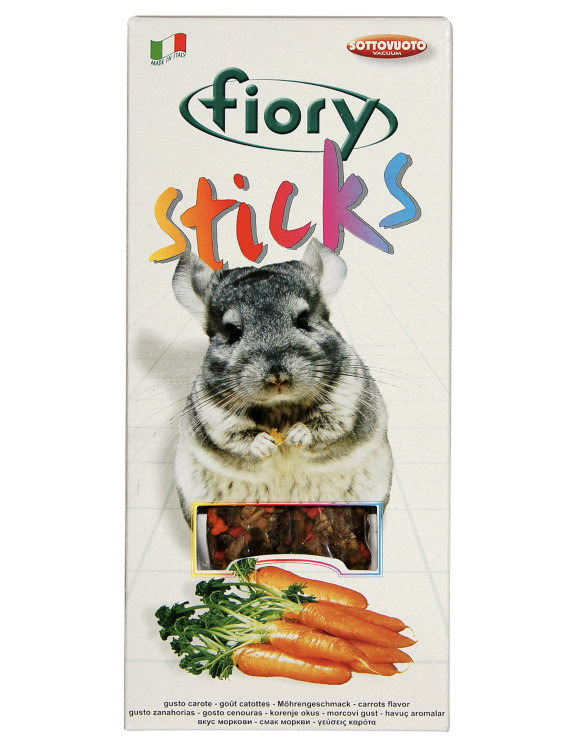 FIORY палочки для шиншилл Sticks с морковью 2х40 г