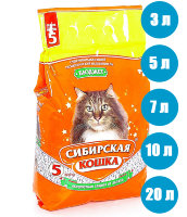 Сибирская кошка Впитывающий наполнитель "Бюджет"