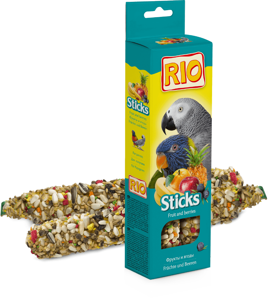 Rio Палочки для попугаев с фруктами и ягодами