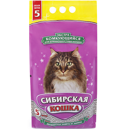 Сибирская Кошка Экстра Комкующийся наполнитель