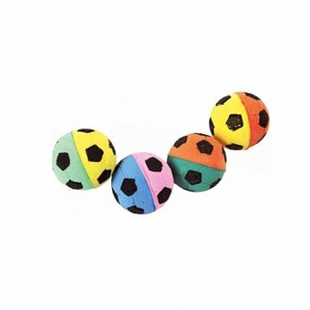 Triol Игрушка для кошек "Зефирный футбольный мяч" двухцветный