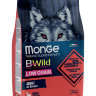 Monge Dog BWild LOW GRAIN низкозерновой корм из мяса оленя для взрослых собак всех пород 