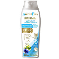 Animal Play Шампунь увлажняющий с Omega 3и кератином для длинношерстных собак 250мл