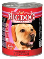 Зоогурман консервы для собак "BIG DOG" говядина с рубцом 850 гр