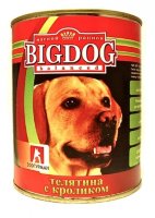  Зоогурман консервы для собак "BIG DOG" телятина с кроликом