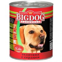 Зоогурман консервы для собак "BIG DOG" телятина с сердцем 850 гр